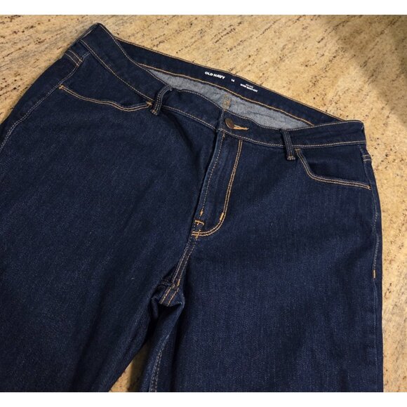 Old Navy Jeans Womens Size 14 Blue Wow Bootcut Mid Rise Dark Wash Denim Stretch - Picture 7 of 13